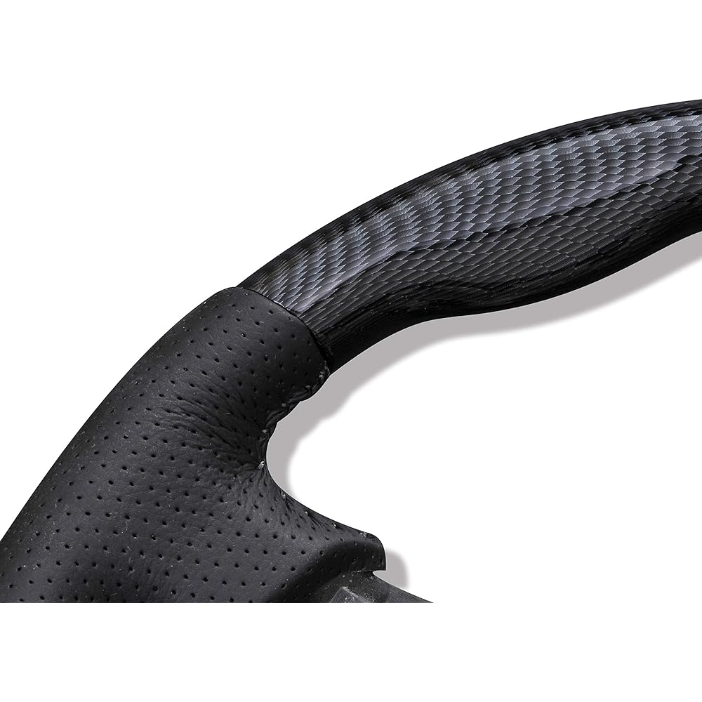 Car Dress-up Steering Hiace 200 Series 1-3 Type Normal Type Genuine Replacement Handle Wood Style Panel Luxury Punching Leather (Carbon Style)