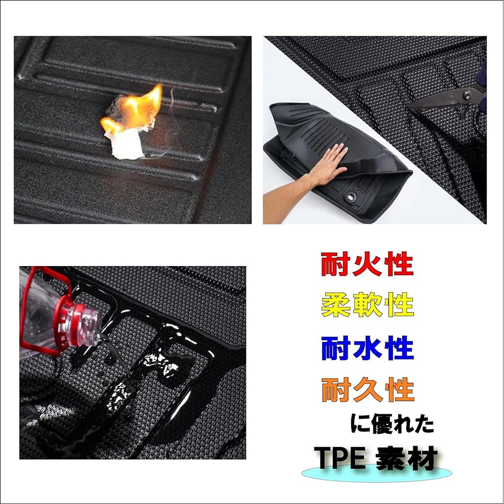 Honda New N-BOX JF3 / JF4 Type 5D 3D Floor Mat/Luggage Mat Specially Designed Waterproof Anti-slip Lightweight Water Repellent Pet Scratch/Stain Prevention Protection Nbox Trunk Mat Car Supplies Custom Product (Trunk/Luggage)