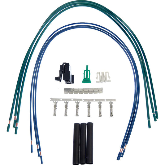 APDTY 084415 Blower Motor Speed Register Wireless Wiring Harness Pigtail Repair Kit ATC (Automatic temperature control; 5102406AA, 05102406AA alternative to 05102406AA)