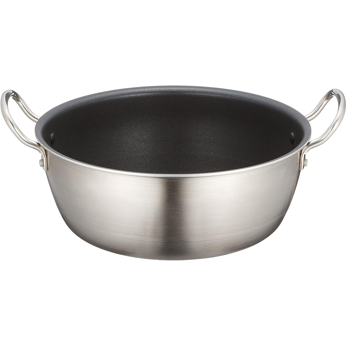 Endo Shoji Commercial TKG IH Select Double Handed Pot 30cm IH Compatible Double Layer Clad Body Aluminum Alloy/Stainless Steel ALY7802