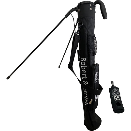 [Robert&Smith] Golf bag stand type golf case 《Ball case included! 》 Light and compact, perfect for practice! (Can hold 7 screwdrivers, can store screwdrivers, comes with a hood, has a large pocket) Also makes a great gift!