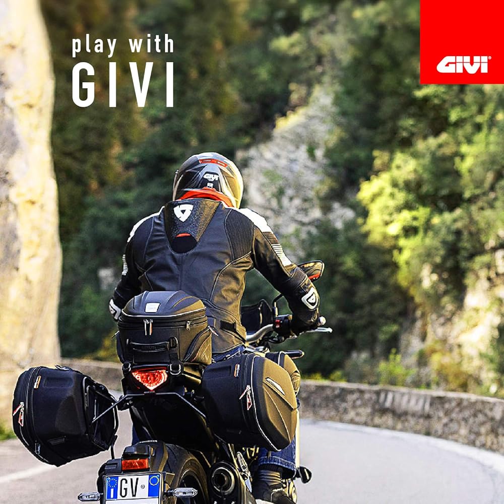 GIVI Motorcycle Side Case 25L Each Waterproof Inner Cover Included Lightweight Semi-Hard Case Waitress WL900 Left and Right Set 19006