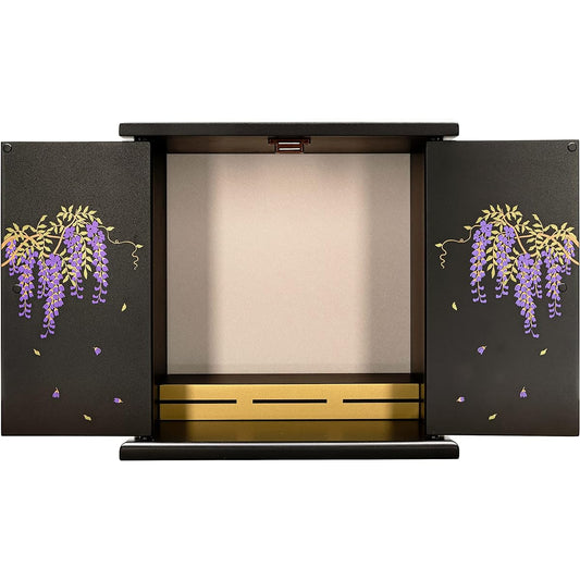Buddhist Altar Mini Modern Wisteria Stylish Compact Width 35.5 cm Depth 23.5 cm Height 35.5 cm Luxury Scandinavian Mini Buddhist Altar Small Buddhist Altar Modern Buddhist Altar Western Room Furniture Style Living Room Interior Mini Buddhist Altar Wister
