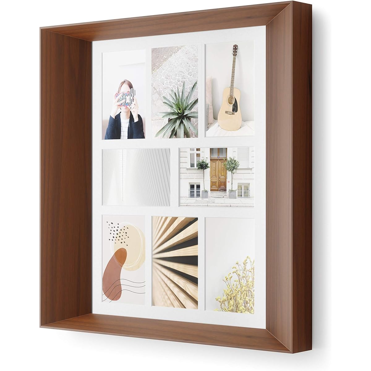 [Official] umbra Photo Frame Wall Photo Display Photo Frame Large Wall Wall Decoration LOOKOUT Light Natural Wood 210168451055 50 × 6 × 50 cm