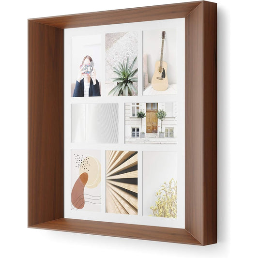 [Official] umbra Photo Frame Wall Photo Display Photo Frame Large Wall Wall Decoration LOOKOUT Light Natural Wood 210168451055 50 × 6 × 50 cm