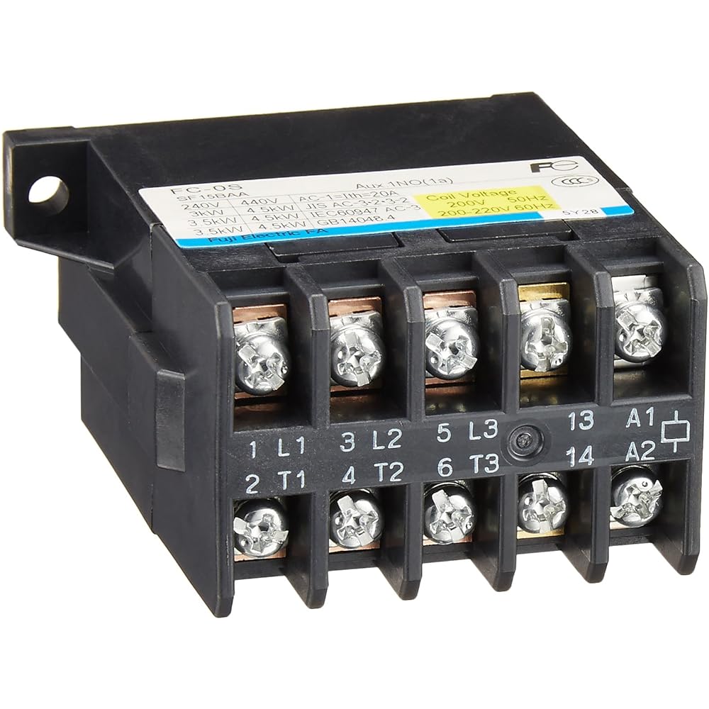 Fuji Electric Magnetic Contactor Control Coil Voltage Specification Code FC-0S Coil AC200V 1A