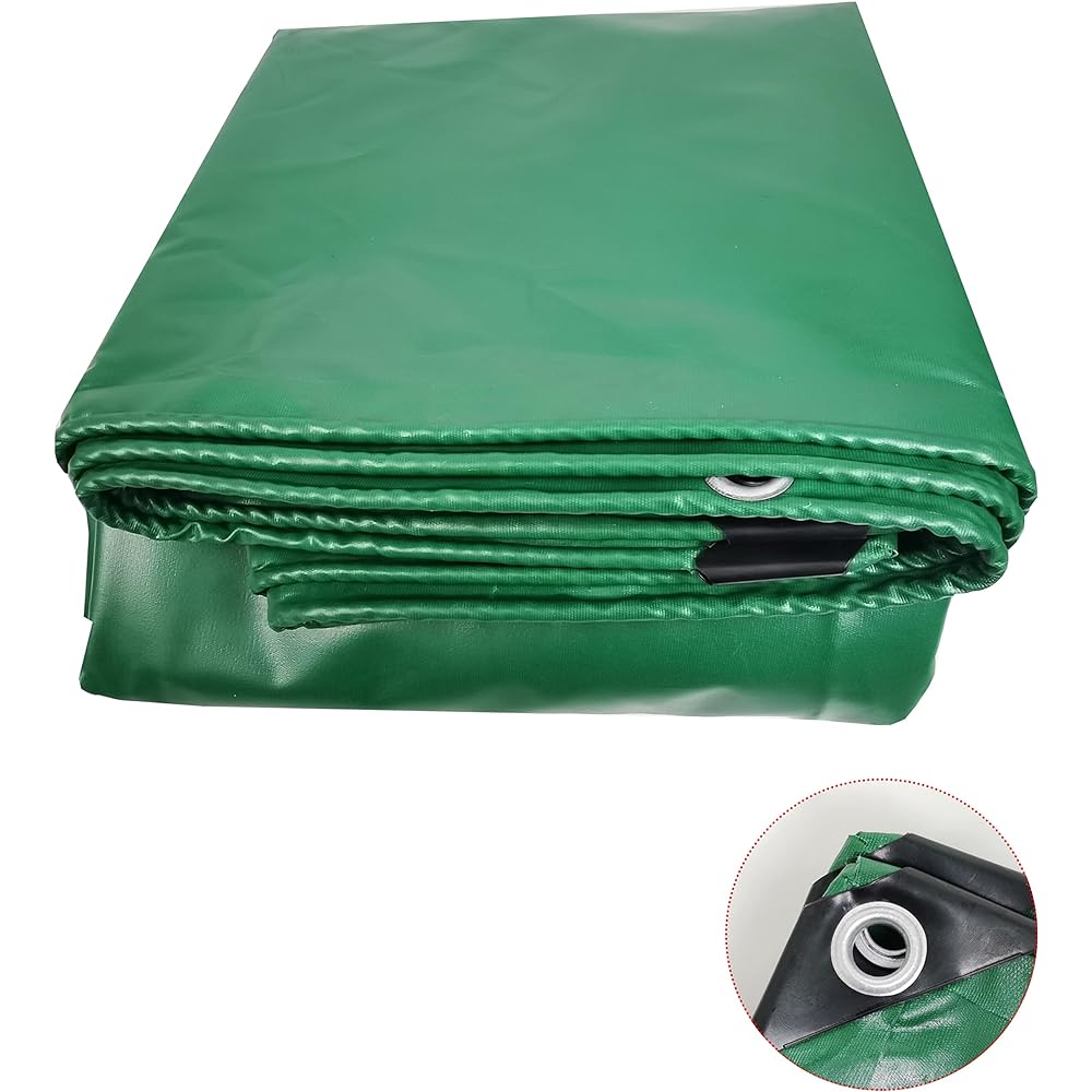 HFS(R) Light Truck Bed Sheet, Rainproof Sheet, Truck Sheet, 12.8 x 8.5 ft (3.6 x 2.4 m), PVC Canvas, Waterproof, For Typhoons, Water Damage, Sun Protection, Freeze-Resistant, Weather Resistant, Rope Included