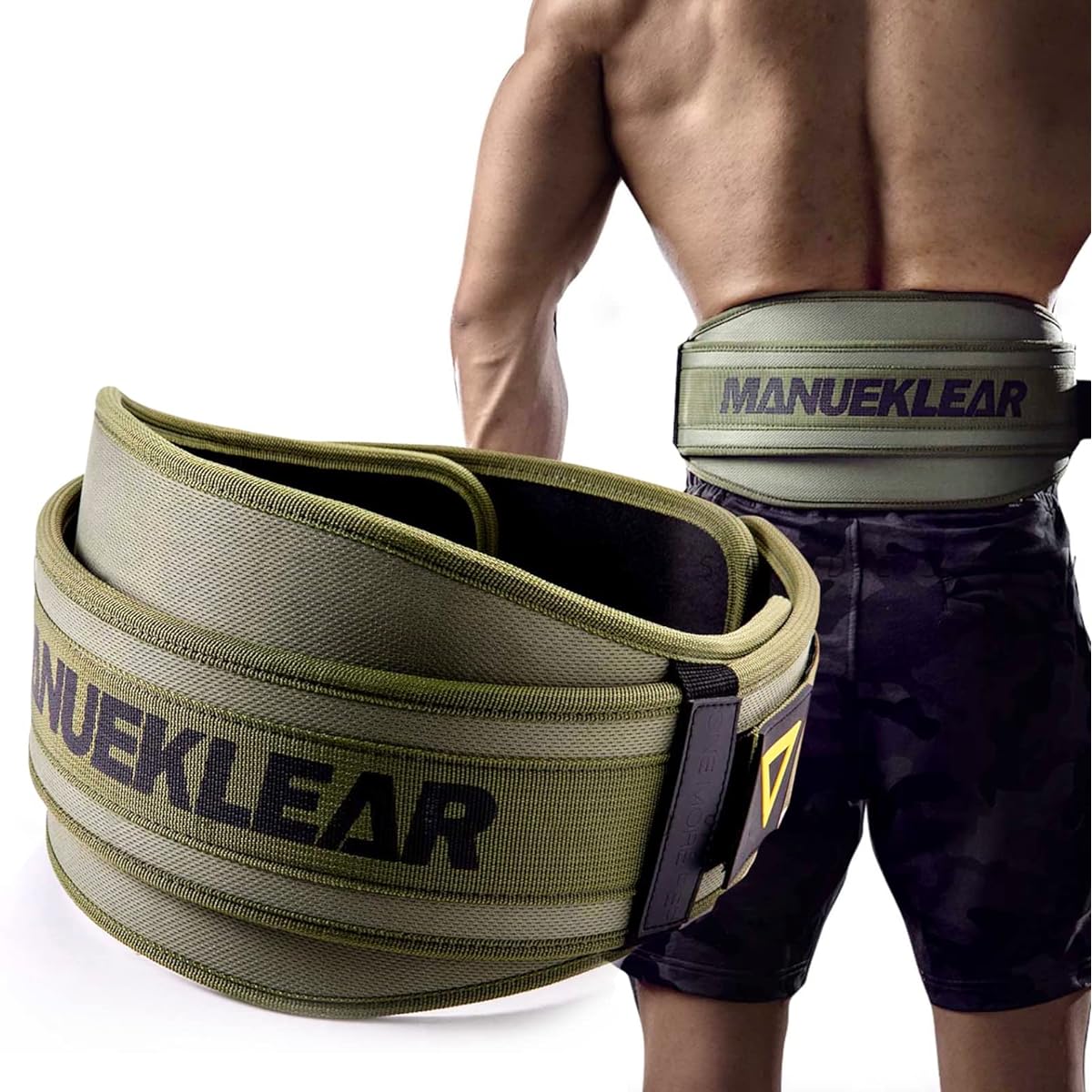 Weight Lifting Belt, Lifting Belt for Women Men, MANUEKLEAR Weight Lifting Belt Quick Lock Back Support for Bodybuilding, Fitness, Powerlifting, Cross Training, Squats, Workout, Exercise