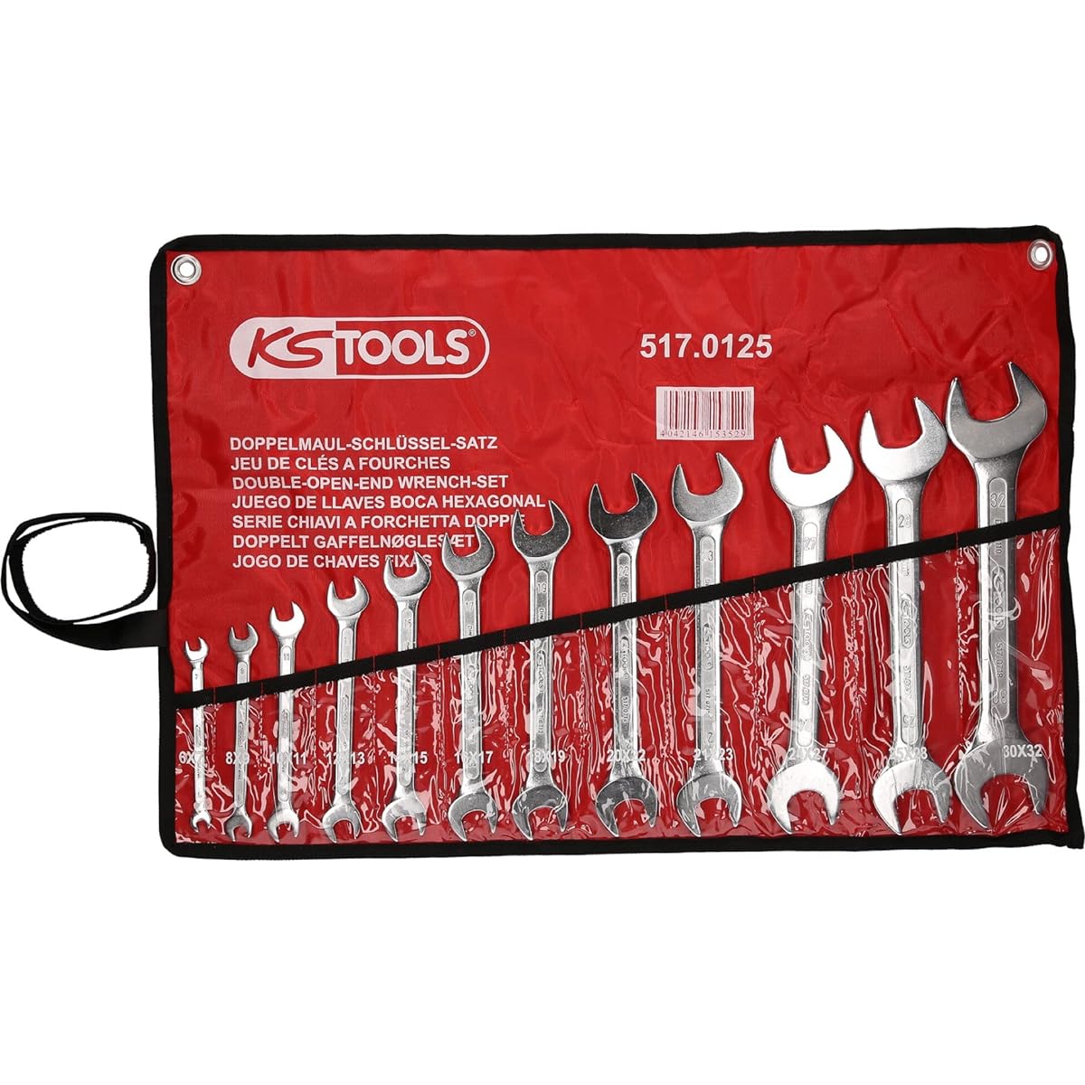 KS TOOLS CLASSIC Double open ended spanner set 12 pcs 6x7-30x32mm 517.0125