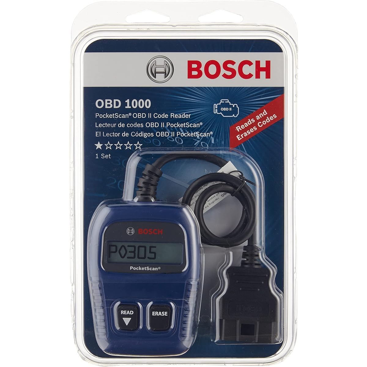BOSCH Automotive Tools OBD 1000 Diagnostic Vehicle Scanner