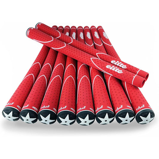 elitegrips Golf Grips X360 M60 Set of 10 Red with Backline