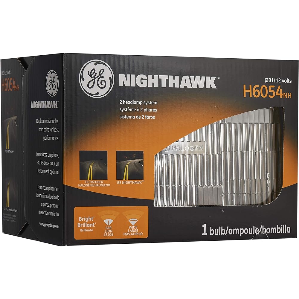 GE Lighting H6054NH NIGHTHAWK Automobile Headlight Light bulb