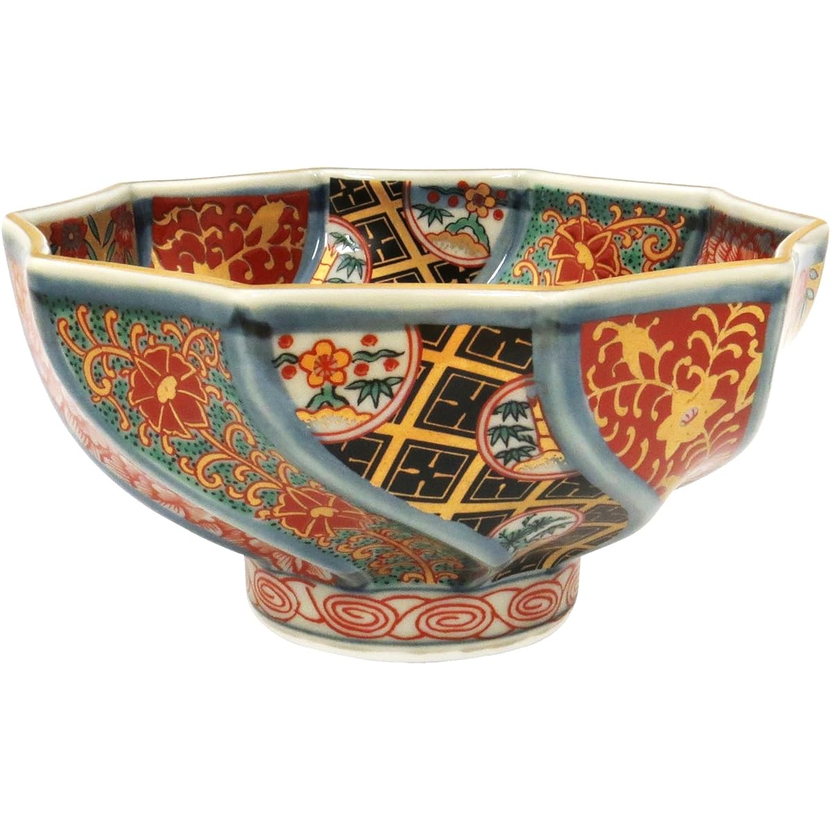 Hasami ware, Rinkurou kiln, gorgeous, Ko-Imari style, small bowl, colored picture Shozui 009005-650