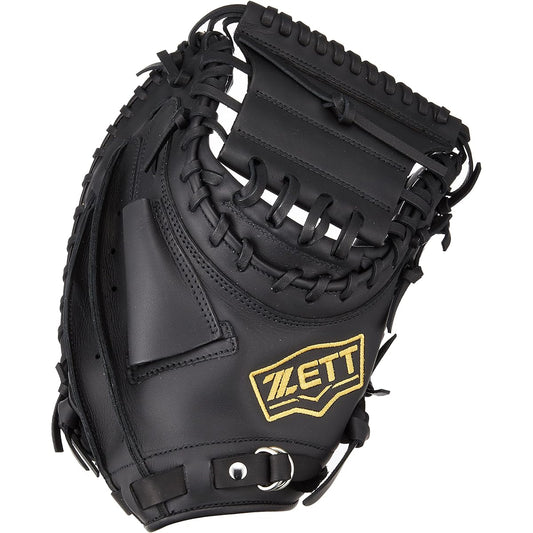 ZETT Soft Baseball Catcher's Mitt Litex Right Pitch Black (1900) BSCB56912A