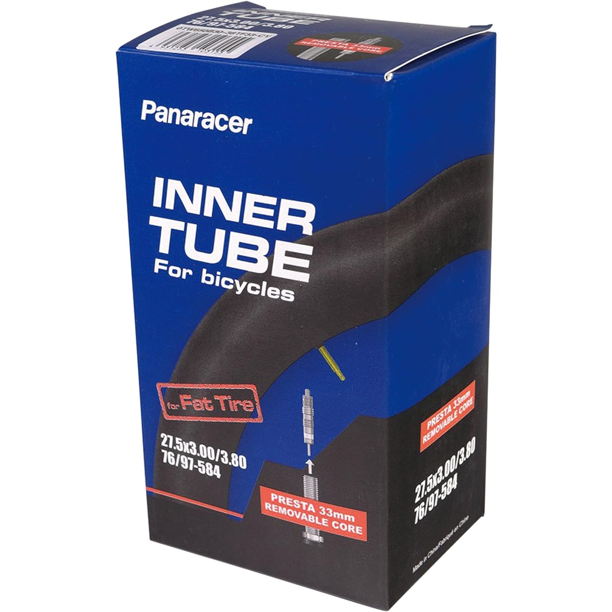 Panaracer Cycle Tube [27.5 (650B) x 3.0-3.8 76/97-584] 2 Piece Valve Presta Style 33mm 0TW650B30-38TF33-CY