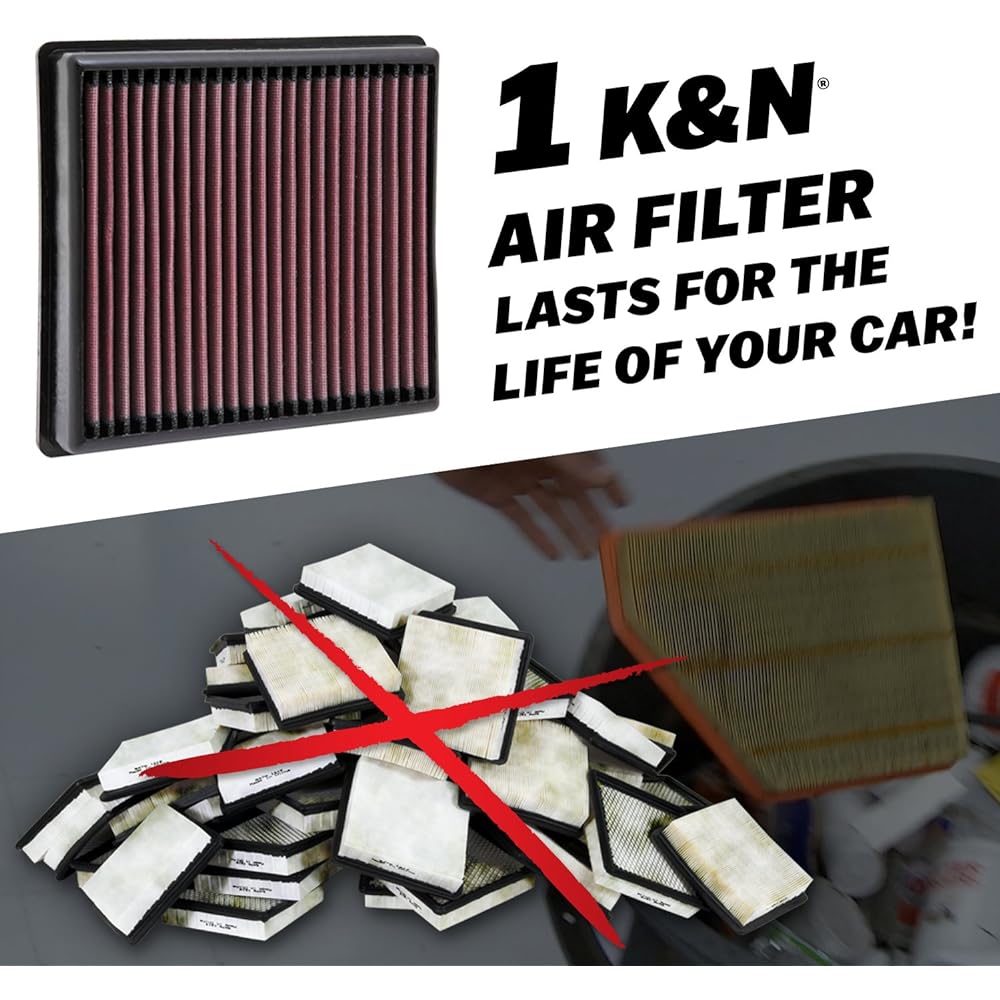 K & N AC-4004 replacement Air filter ARCTIC CAT 400 4X4; 06-08/500 4X4 05-09