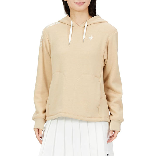 [Le Coq Sportif] Cut and sewn late color, brushed lining, heat retention, stretch, short front length, loose, cute, golf QGWWJL54 Women's