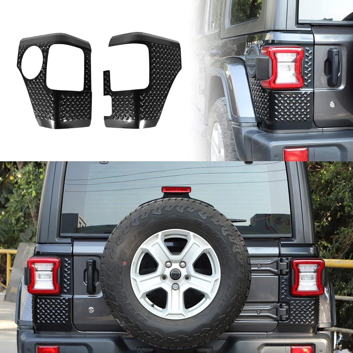 JECAR Geep Langler JL JLU 2018-2020 exclusive tail light cover body armor corner guard protector 1 pair can be easily installed
