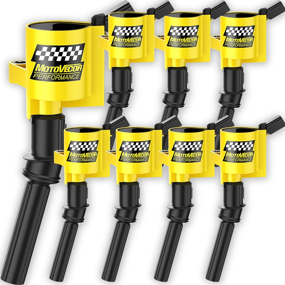 Ignition Coil DG508 8 Pack High-performance High Energy Ford F-150 F-250 F-250 F-350 4.6L 5.6L 5.6L V8 DG457 DG457 DG457 DG457 Exposition Mastering Crown Victoria Linn Coln Mercury (Yellow)