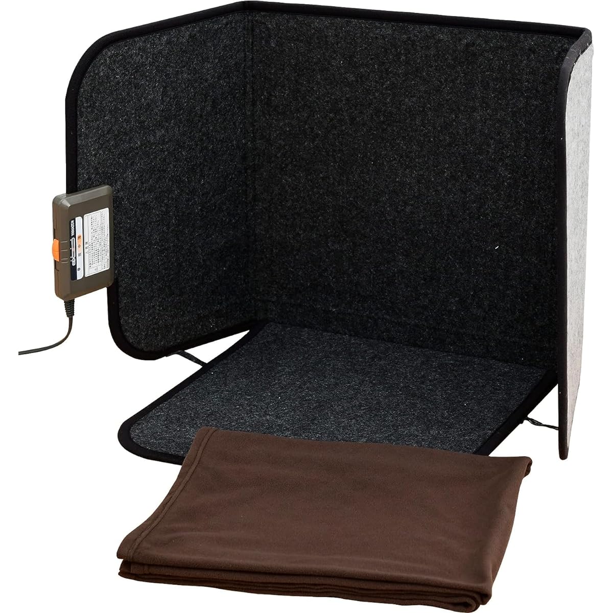 [Yamazen] Panel Heater, Desk Heater, Lap Rest, Foot Heater, Under Desk, Foldable, Stepless Temperature Adjustment, Foot Warmer, Cold Protection YPP-182HK