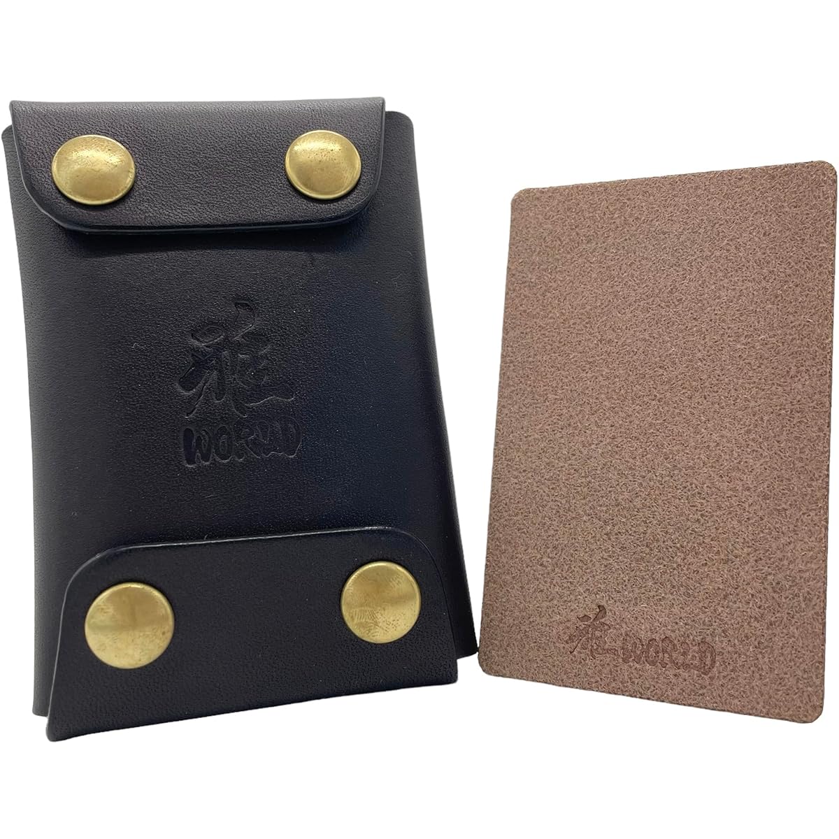 Portable strop leather case set strop (black)