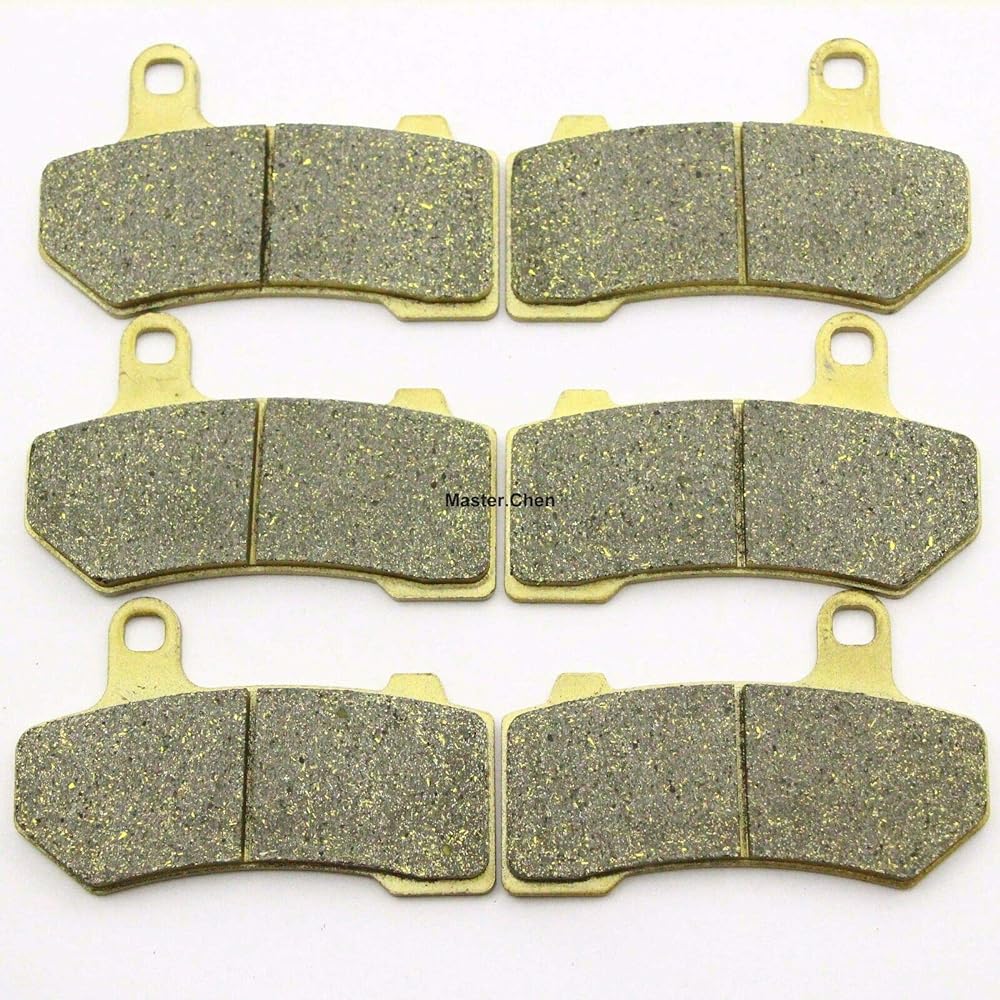 Master Chen Front Rear Brake Pad Brake Harley-Davidson Electra Glide FLHTCU Ultra Classic 2008-2018 - FLHT 2008-2010 - FLHTC 2008-2012 - FLHTCUL 2015-2016 - FLHTK 2010-2013 MC0103