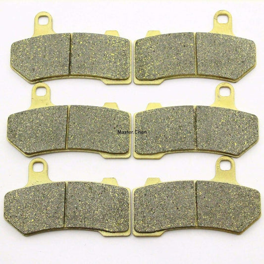 Master Chen Front Rear Brake Pad Brake Harley-Davidson Electra Glide FLHTCU Ultra Classic 2008-2018 - FLHT 2008-2010 - FLHTC 2008-2012 - FLHTCUL 2015-2016 - FLHTK 2010-2013 MC0103
