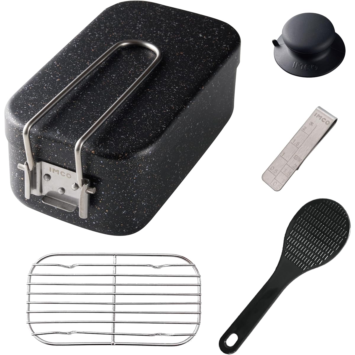 IMCO (IMCO) Mestin (2 cups) Marbled/Non-burning (locking handle) Weight / 300g (Black)