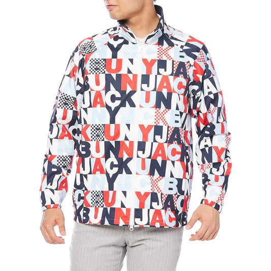 [Jack Bunny] Men's Water Repellent Full Zip Blouson (Allover Graphic Print) / Golf Outerwear / 262-2120205