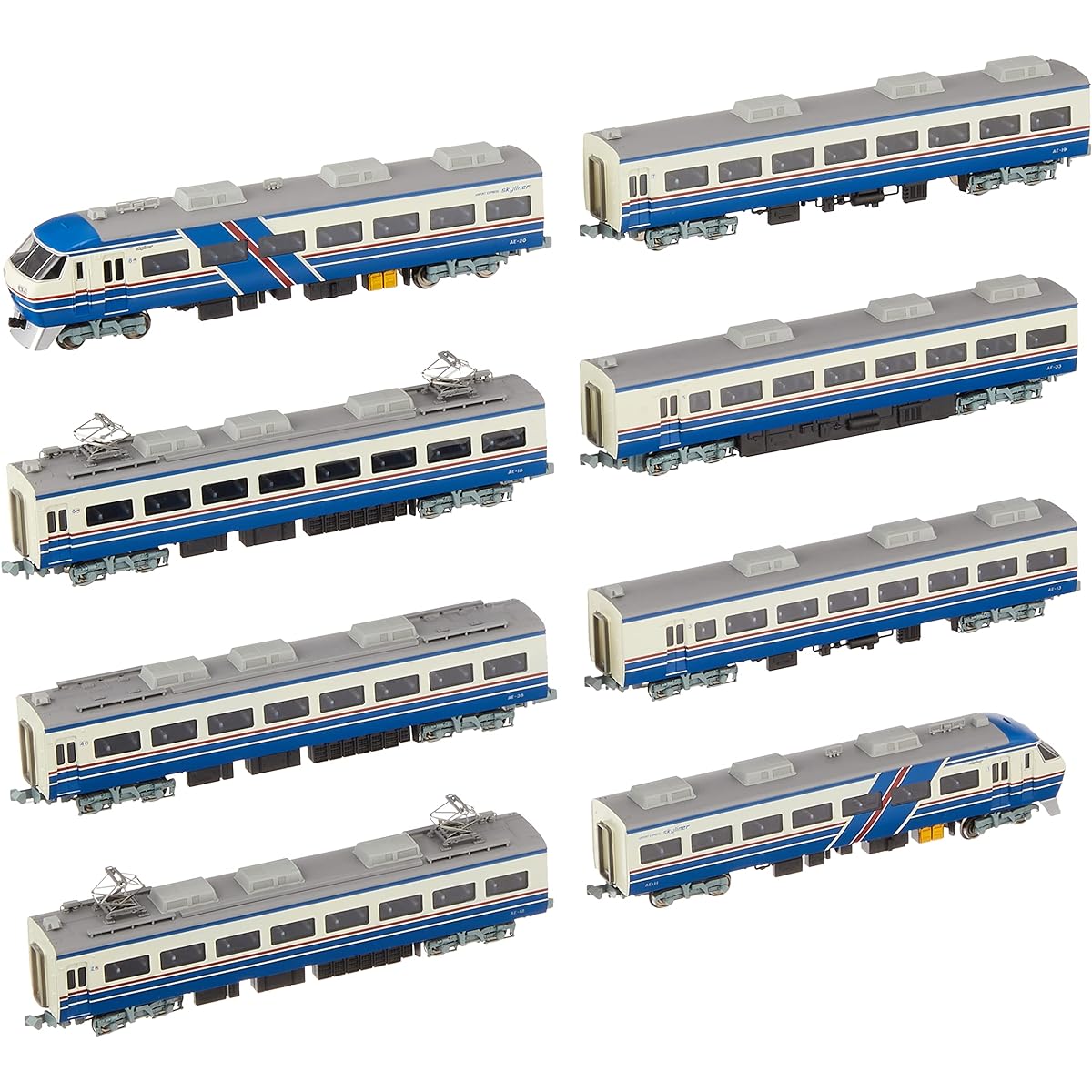 Micro Ace N Gauge Keisei First AE Type Skyliner New Paint 8-Car Set A0968 Railway Model Train