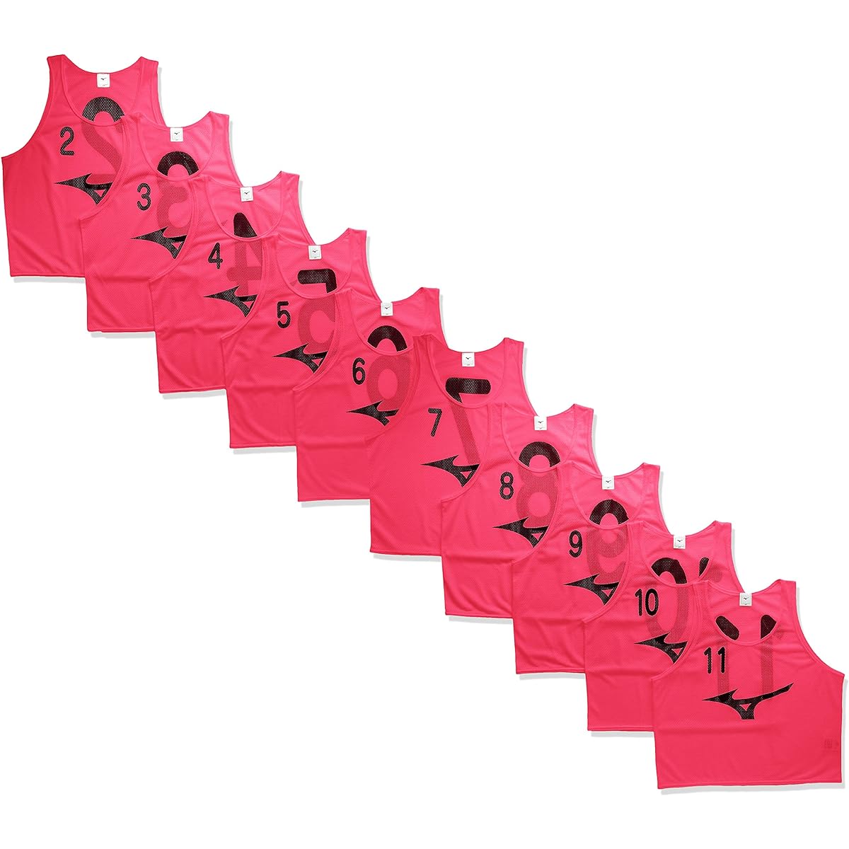 [Mizuno] Training Wear Bibs Set of 10 Numbered Practice Club Activities Junior 32MH9111 Kids
