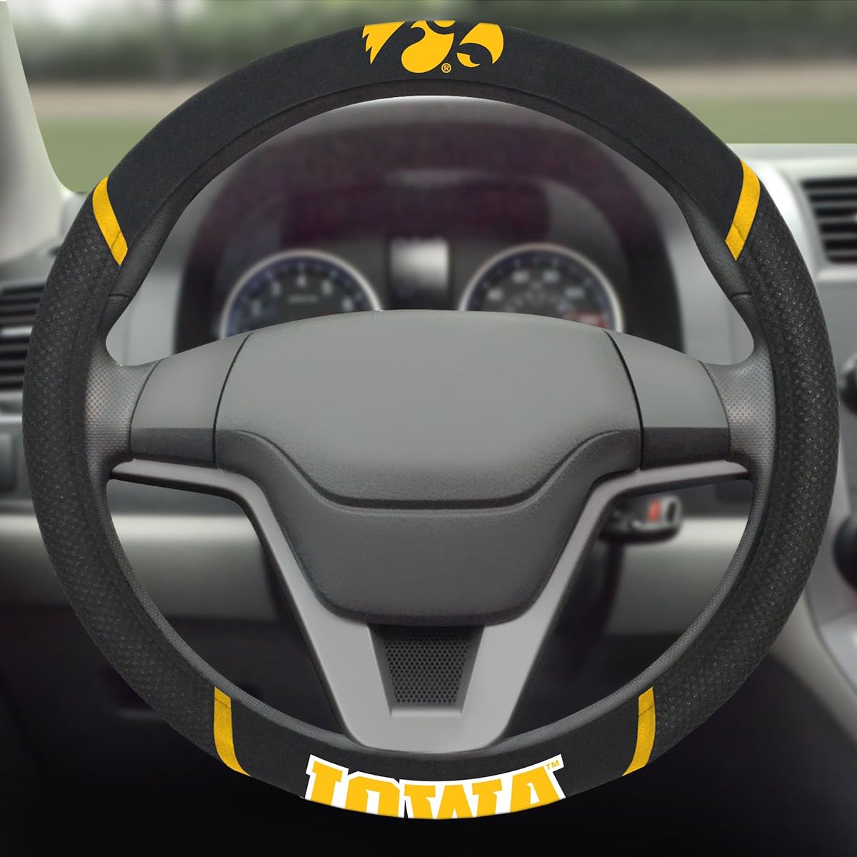 Fanmats 14903 NCAA Iowa University Hawk Eyes Polyester handle cover