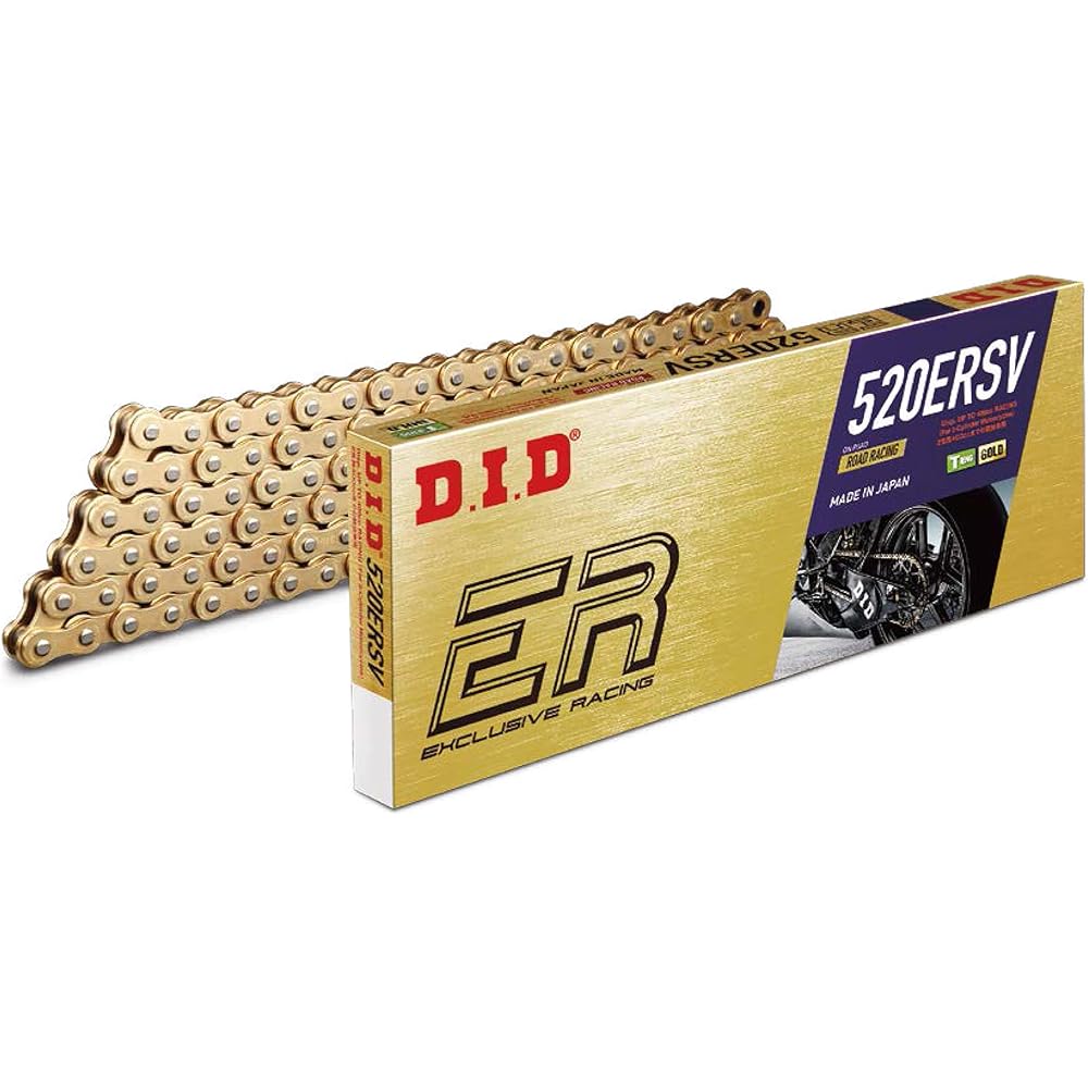 D.I.D Motorcycle Chain Caulk Joint Included 520ERSV-112ZB G&G (Gold) T-Ring for Two Wheels Motorcycle 388214