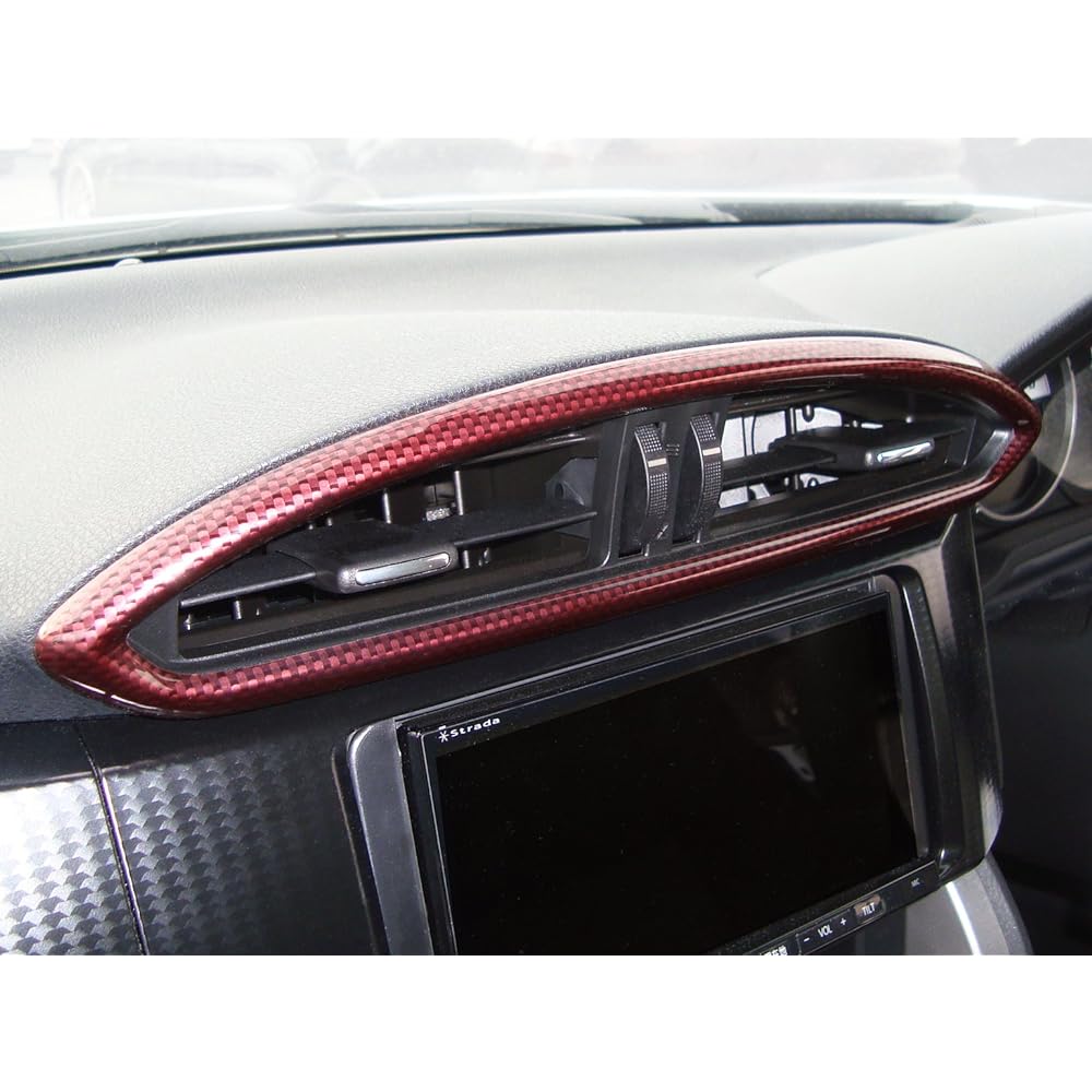 SecondStage Toyota 86 (ZN6) Early/Late Compatible Center Duct Panel Red Carbon Style / T136D1R
