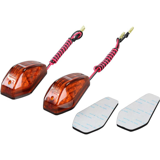 POSH Motorcycle Supplies Motorcycle LED Turn Signal Amber Lens Aero LED Turn Signal 097001