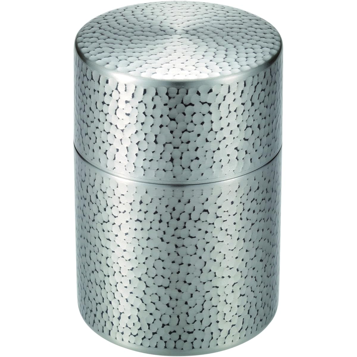 Shinko Metal Tea Cistern Tin Quilted Large (Capacity: 150g) Pure Copper Tin Quilted Hammered Tea Caddy BC-306SN