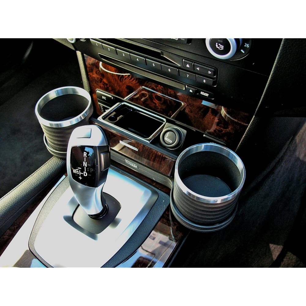 ALCABO Drink & Pocket Holder Silver Cup (AL-B106S) BMW5 Series (E60/E61/M5 Late Model) For Right Hand Drive