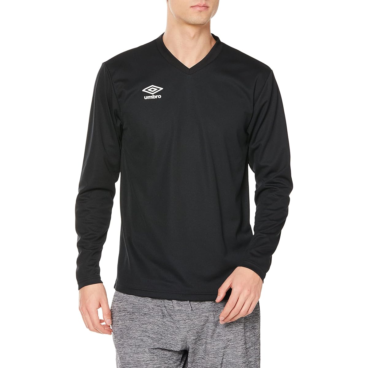 [Umbro] Long T-shirt, Long Sleeve Shirt, Soccer, Futsal, One Point, Long Sleeve, Sweat Absorbent, Quick Drying, Stretch, Men's, Unisex, Practice, Club Activities