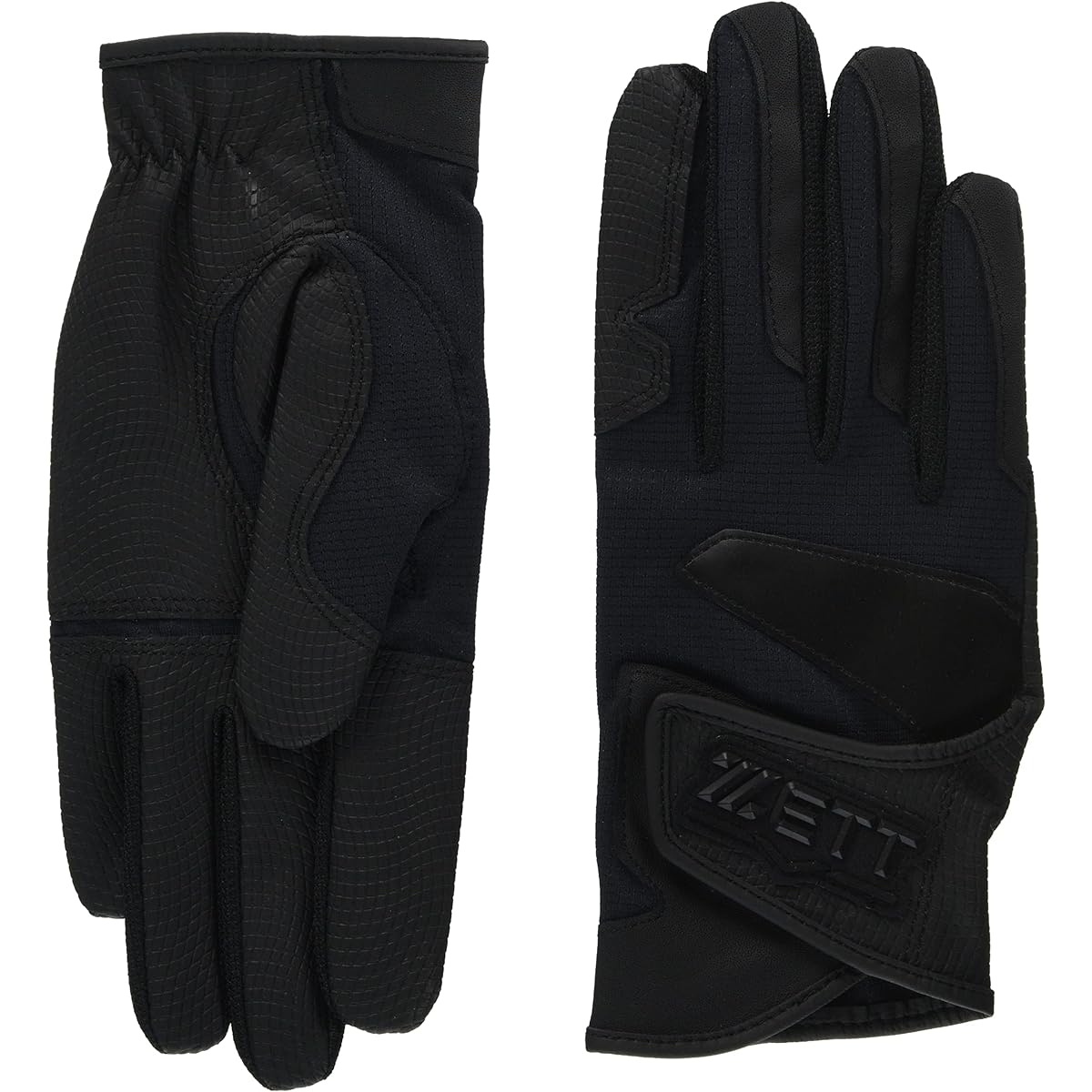 (ZETT) ZETT Junior Batting Gloves (for both hands) JFREE Black 1900