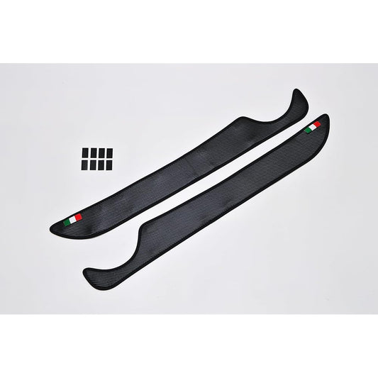 core OBJ Carbon Tone Door Kick Guard for ABARTH 595/695/FIAT 500 Kick Guard Abarth Fiat CO-CDK-595 Black