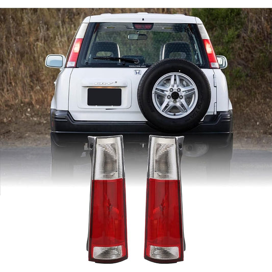 USR DEPO 97-01 CRV Tail Light-JDM Style Red/Clear Lens Rear Tail Lamp Set (left+right) 1st generation 1997-2001 Compatible with Honda CR-V