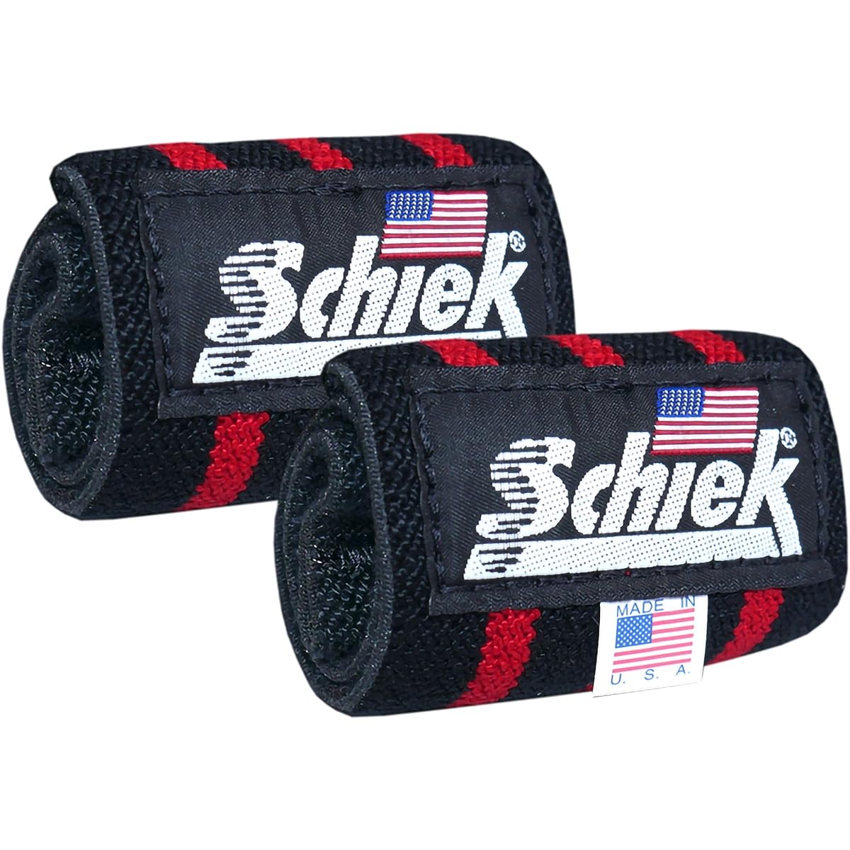 Schiek [Genuine Product] Wrist Wrap No. 1124B Free Size Black (Red Stripe) [Training Wrist Wrap] 1124B Black/Red Free Size