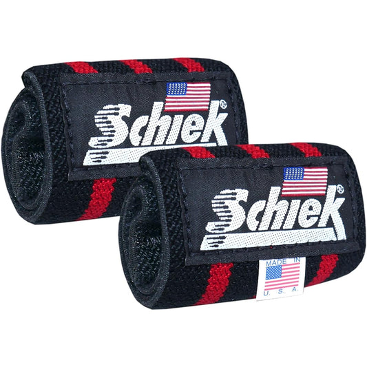 Schiek [Genuine Product] Wrist Wrap No. 1124B Free Size Black (Red Stripe) [Training Wrist Wrap] 1124B Black/Red Free Size