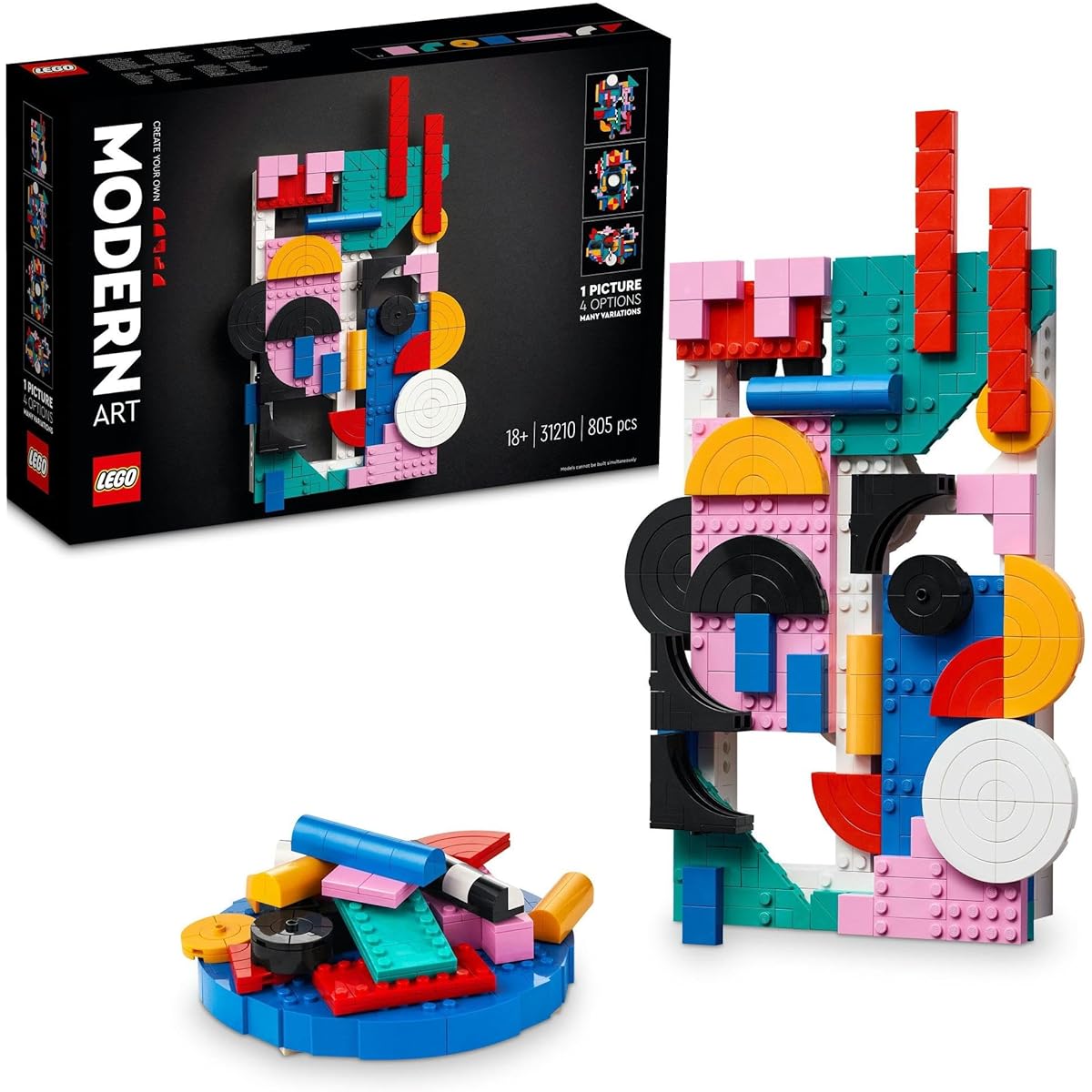 LEGO LEGO Art Modern Art Set 31210 Toy Block Present Art Painting Interior Boys Girls Adults