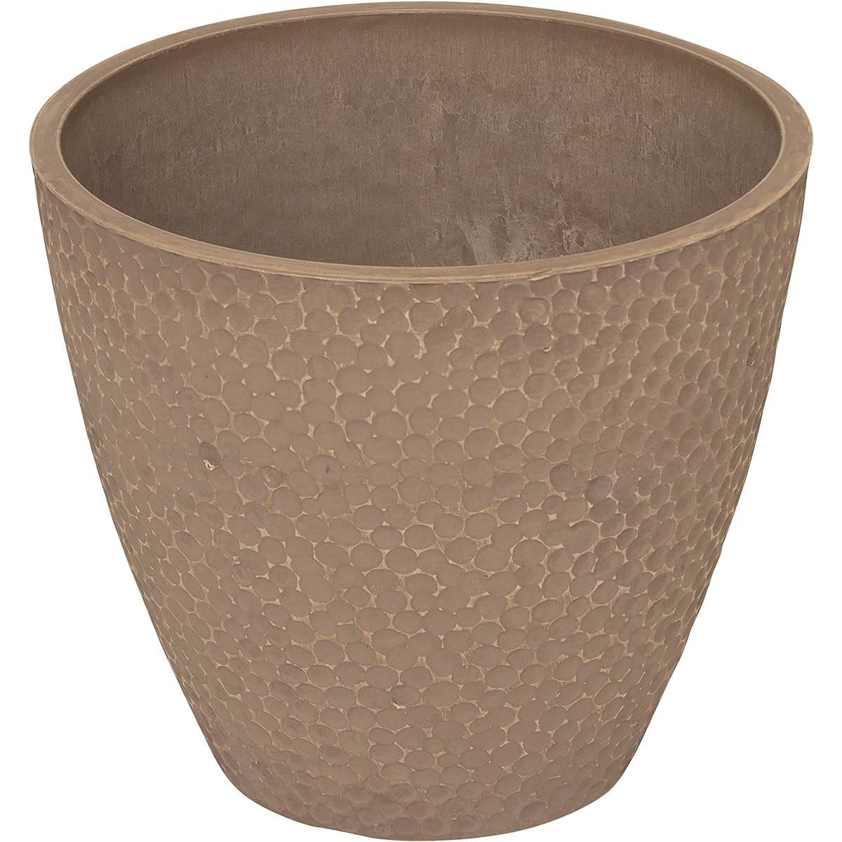 Lead Style Concave Pot 30 Pot No Hole Resin Taupe φ30×H26cm MR30TP