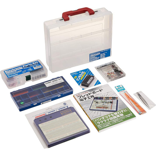 Sanhayato Breadboard Parts Set SBS-111 All-in-one books, parts, and tools to help you learn the basics of electronic work