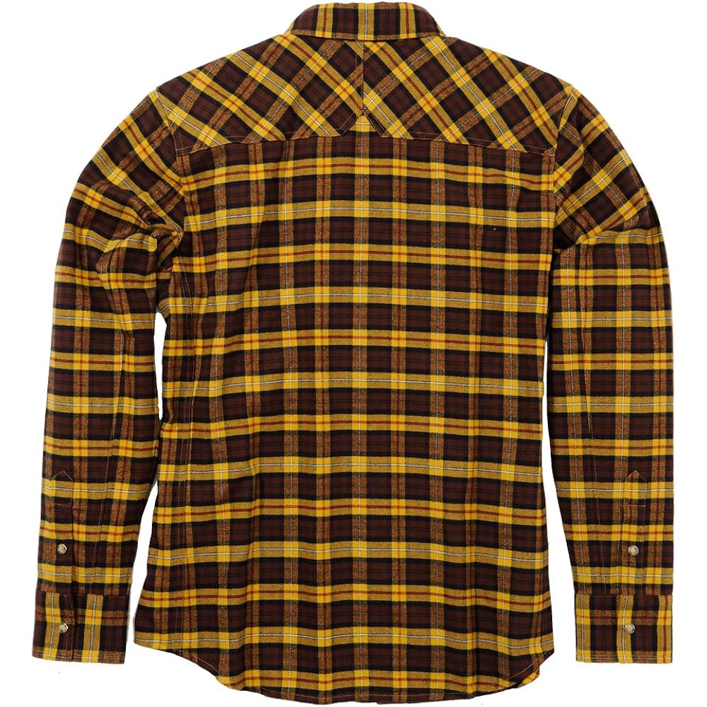 Henly Begins Daytona Flannel Shirt Mustard M NHB-1504 93240