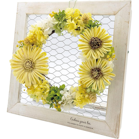 Paseo Sora Himawari Wreath Stand Set Yellow L KD-165L