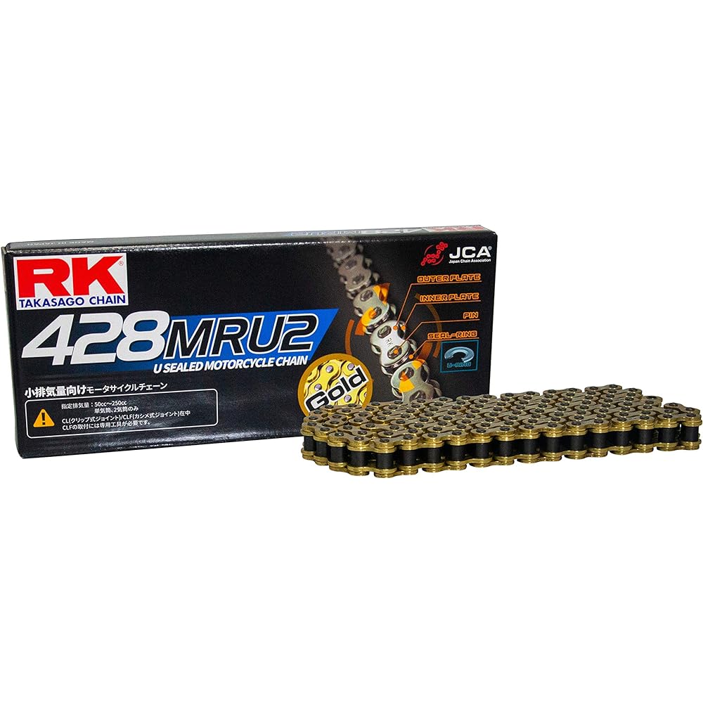 RK GC428MRU2120 Seal Chain GC428MRU2 Gold 120L Cross Cub, Selo 225, GSX-R125, etc