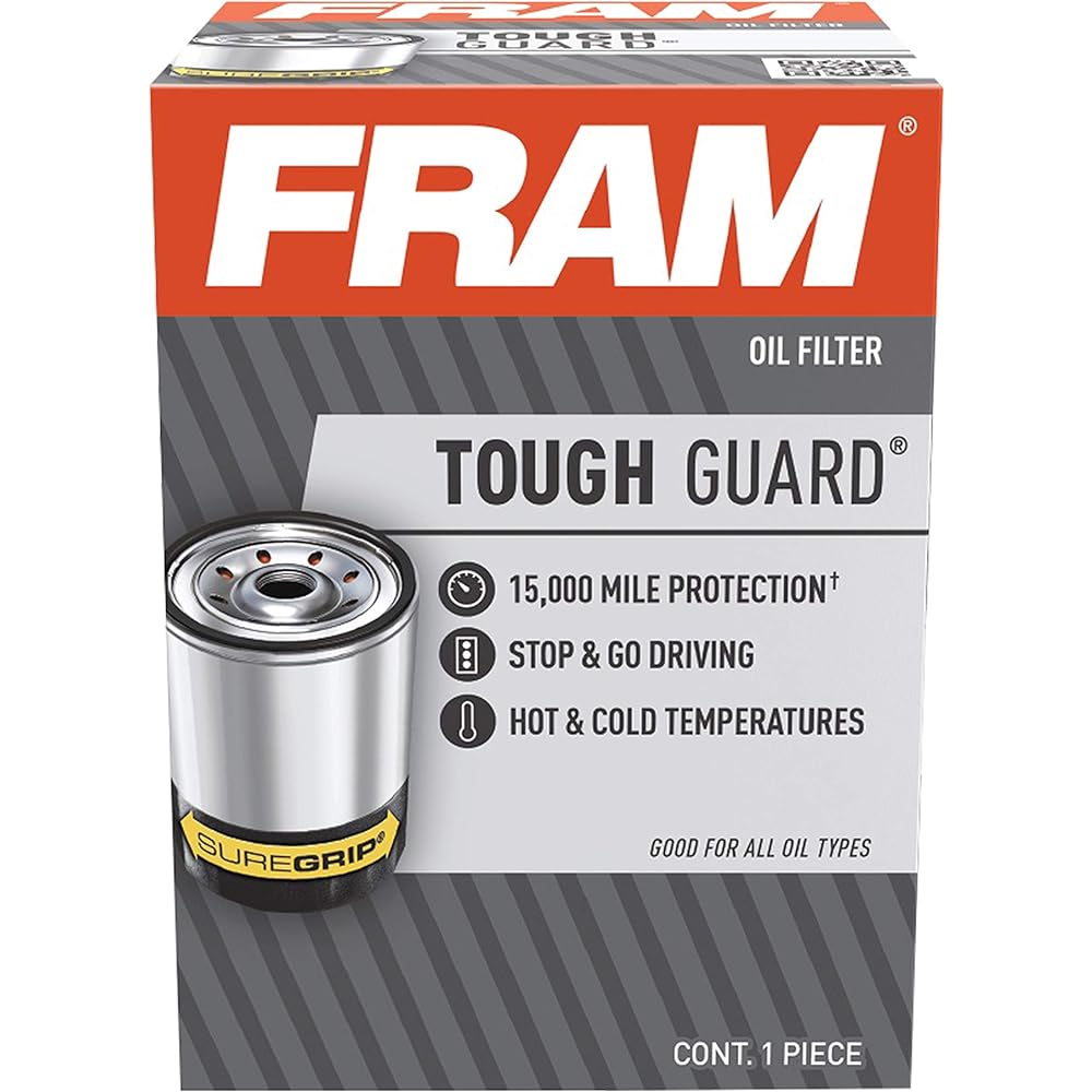 FRAM TOUGH GUARD TG2-1 15K Miles Changed interval Passenger Spin-on Oil Filter